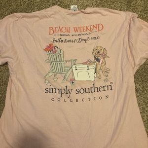simply southern pink t shirt